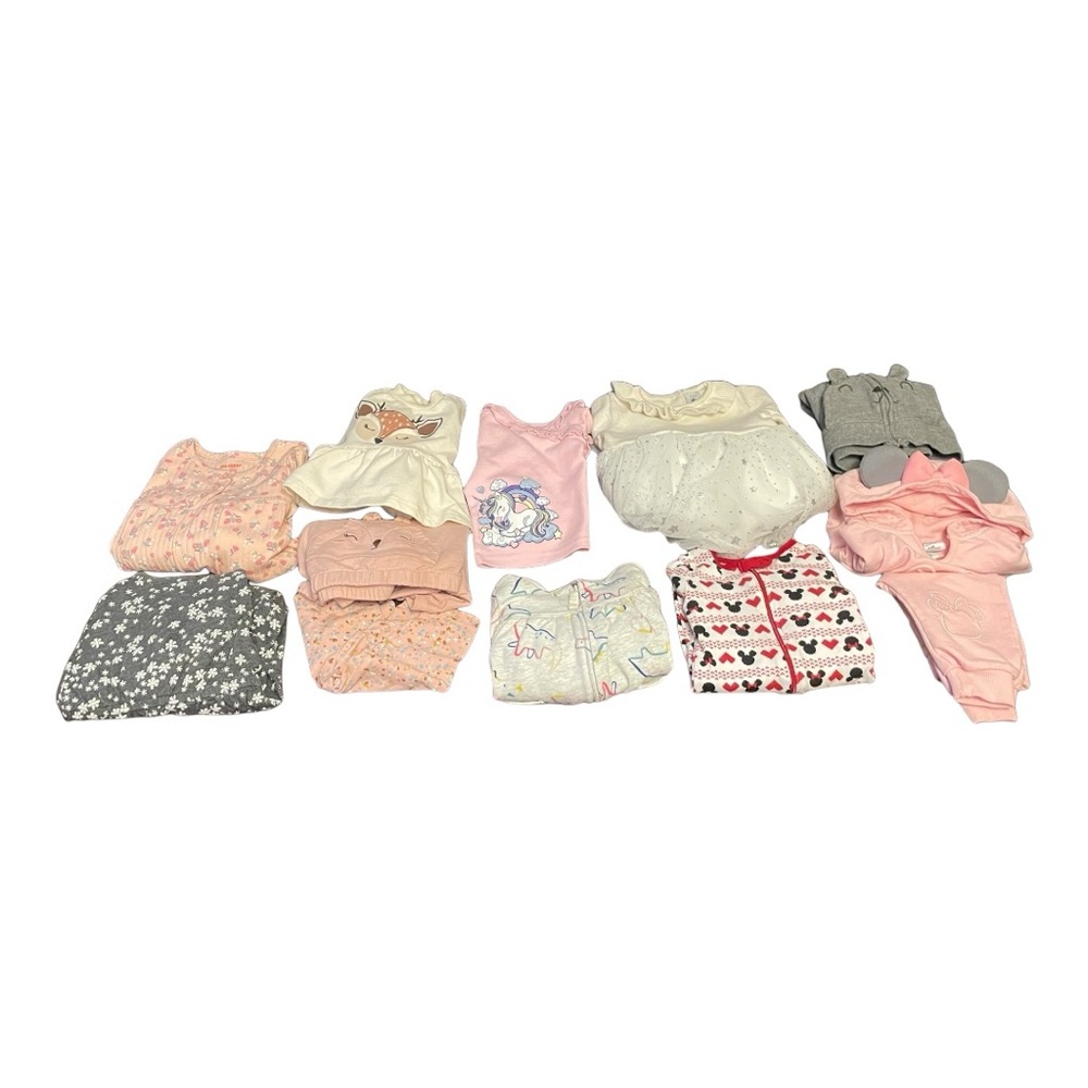 Baby Girl 6 month Clothing Bundle Set of 12 Pieces Dress Tops Pants Jumpers